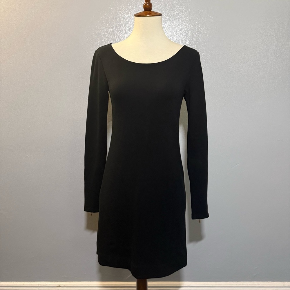Theory Black Long Sleeve Dress